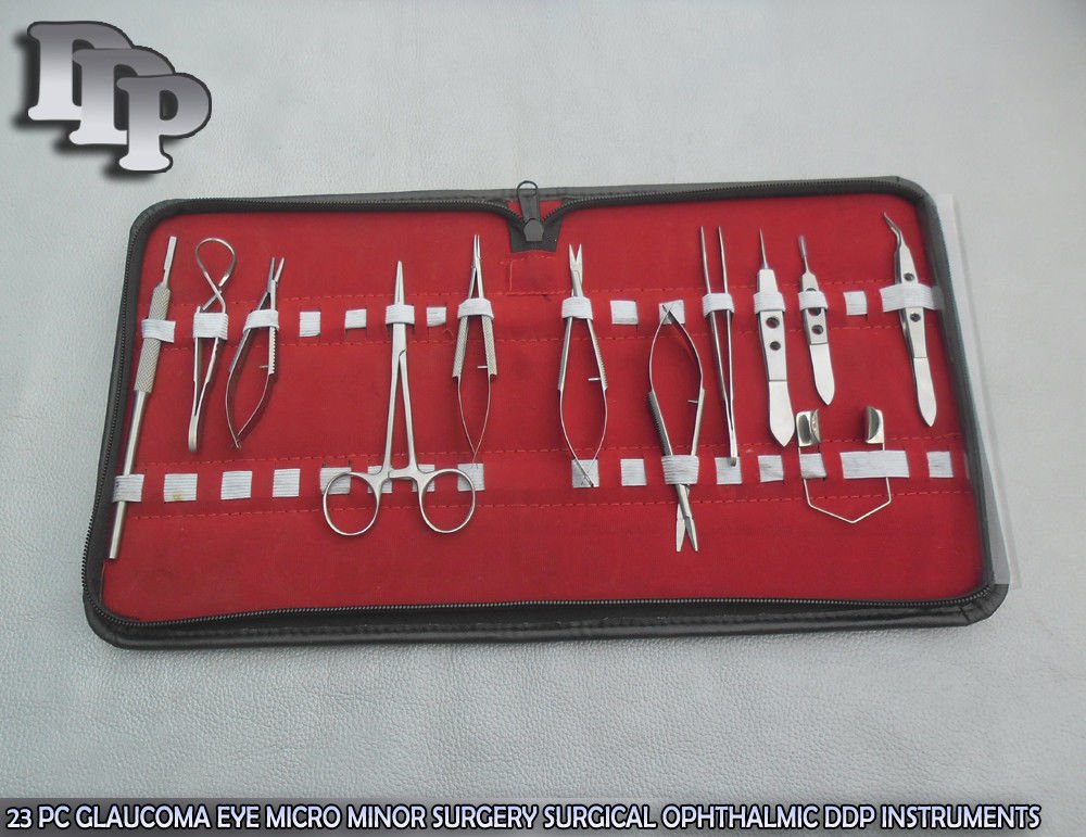 23 PC GLAUCOMA EYE MICRO MINOR SURGERY SURGICAL OPHTHALMIC INSTRUMENTS - Image 3