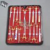 27 PCS GOLD HANDLE STUDENT DISSECTION PREMIUM QUALITY KIT + SCALPEL BLADES #10