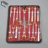 27 PCS GOLD HANDLE STUDENT DISSECTION PREMIUM QUALITY KIT + SCALPEL BLADES #23