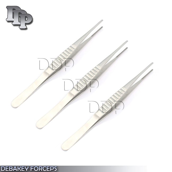 3 Debakey Atraumatic Artery Forceps Clamp 6" Ent Surgical Instruments