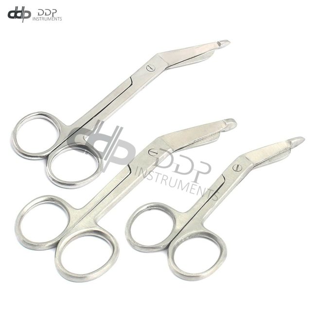 3 Lister Bandage Scissors 3.5"+4.5"+5.5" Surgical Instruments