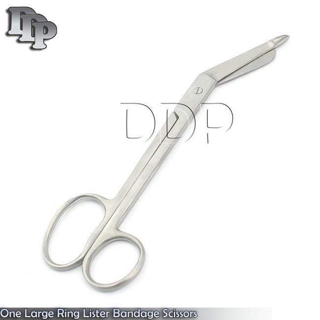 3 Pieces Bandage Scissor 7.5'' Nurses Surgical Instrument Large Ring