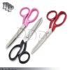 3 Pieces Tailors Scissors Fabric Cutting Pink,Black,Red Color Coated Handle 7"