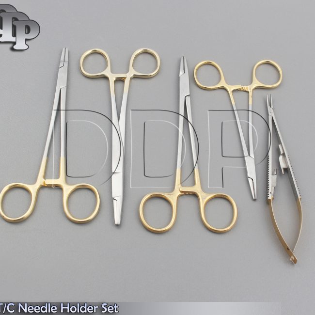 5 T/C MAYO+CASTROVIEJO+RYDER+OLSEN HEGAR NEEDLE HOLDER