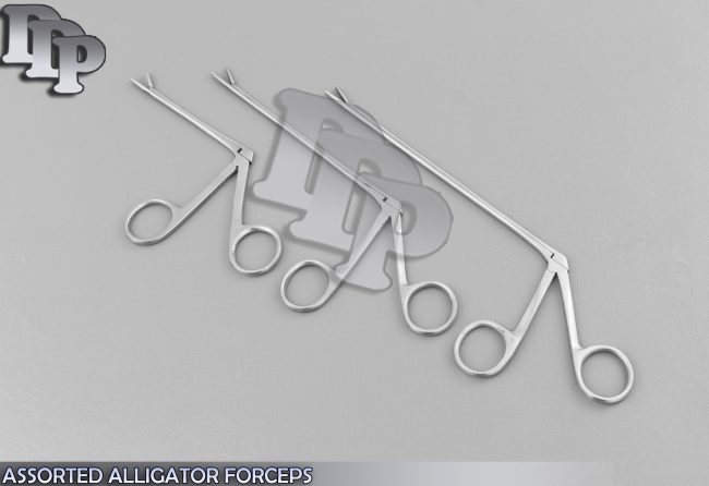 6 ASSORTED ALLIGATOR FORCEPS 3.5''+5,5''+6.5'' SURGICAL INSTRUMENTS ENT