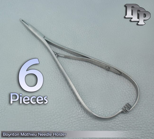 6 Boynton Mathieu Needle Holder 5" Small Mouth Tip Point