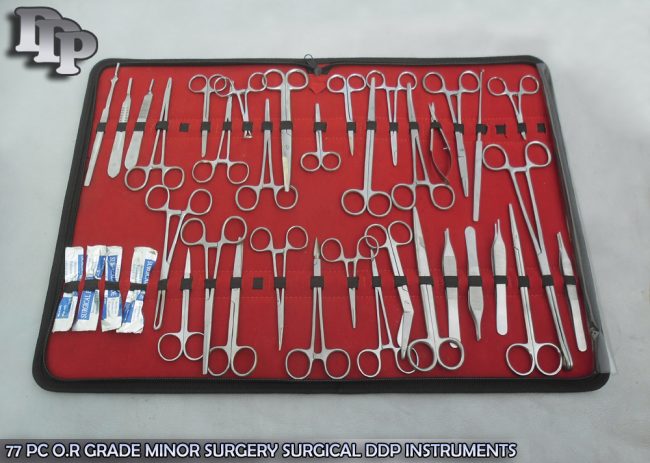 77 PC O.R GRADE MINOR SURGERY SURGICAL INSTRUMENTS