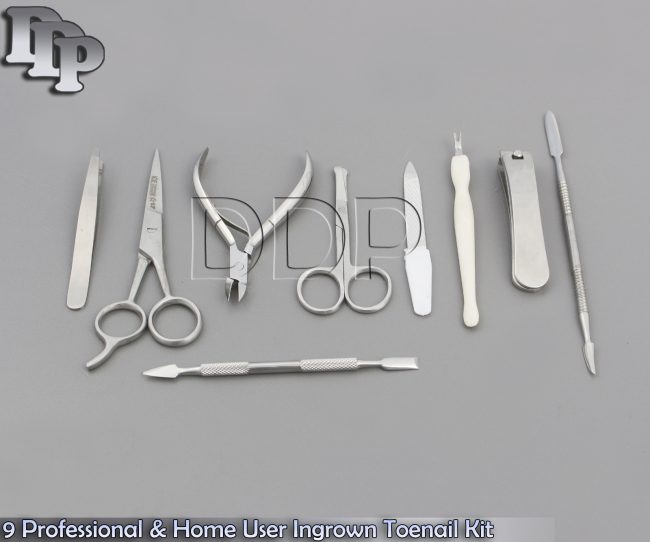 9 Professional and Home user Ingrown Toenail Kit Hand Tools Set BTS-80
