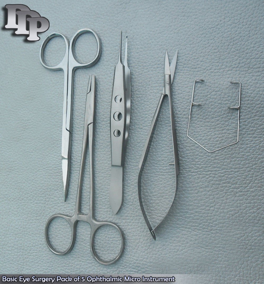 Basic Eye Surgery Pack of 5 Ophthalmic Micro Inst New EY-038 - Image 3