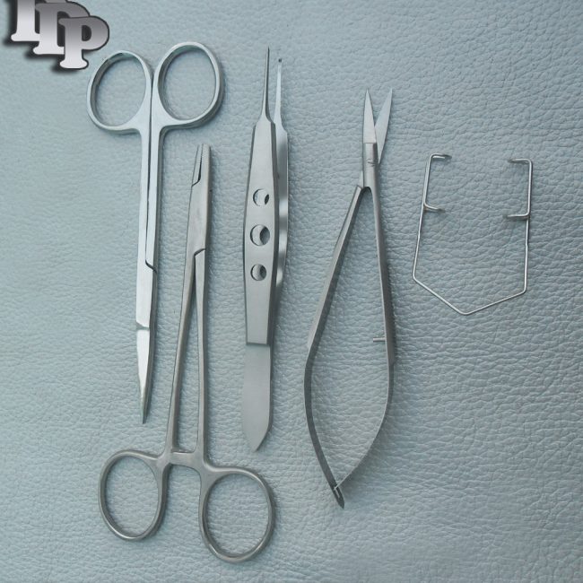 Basic Eye Surgery Pack of 5 Ophthalmic Micro Inst New EY-038
