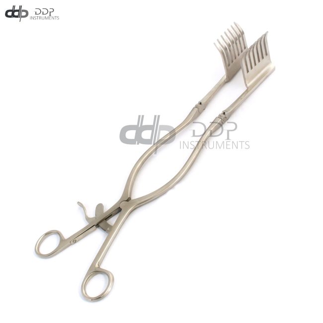 Beckman Weitlaner Retractor 12.5" 7x7 Prong Sharp Surgical Instruments