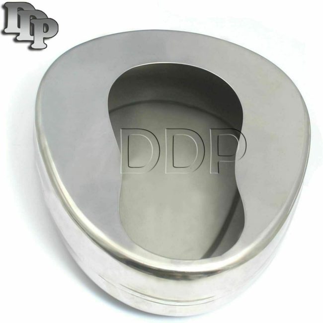 Bedpan Stainless Steel Female Urinal Bedbound Patient Medical Care 14" X 11 3/8"