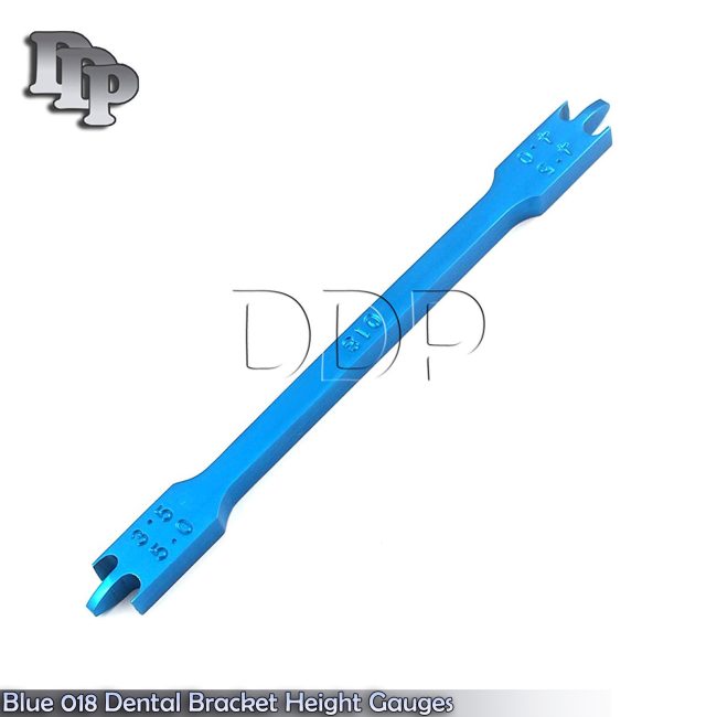 Blue 018 Dental Bracket Positioning Height Gauges Orthodontic instruments