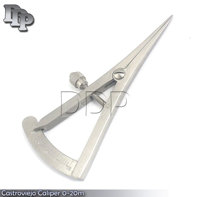 Castroviejo Caliper Graduated 0-20m Dental Surgical Orthodontic Instruments