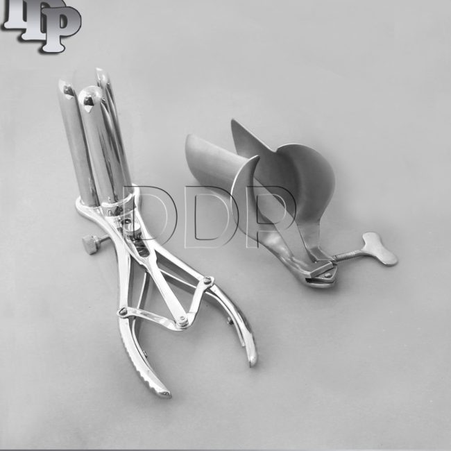 Collin Vaginal Speculum Medium & 3 Prong Mathieu Anal Speculum