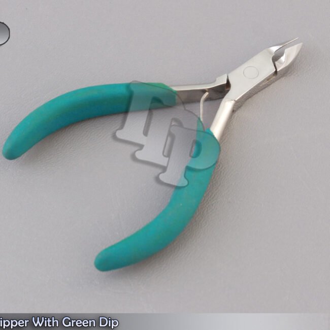 Cuticle Nipper 4'' With Green Dip Beauty Instruments BTS-821