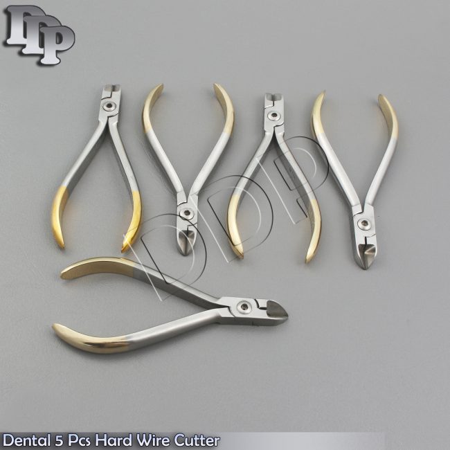 Dental 5 Pcs. Hard Wire Cutters Orthodontic Dentist Instruments