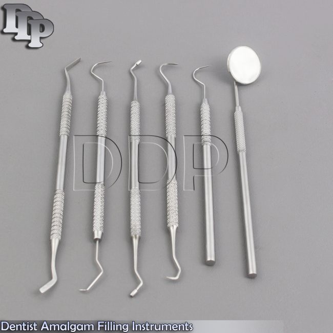 Dental Diagnostic Composite Plastic Filling Instruments Cavity Procedure Kit New