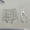 Dental Rubber Dam Kit Set of 18 Pieces Rubber Dam Clamps Frame IV Forcep DN-2079