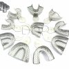 Dental Stainless Steel Perforated Impression Trays Autoclavable Set Of 10