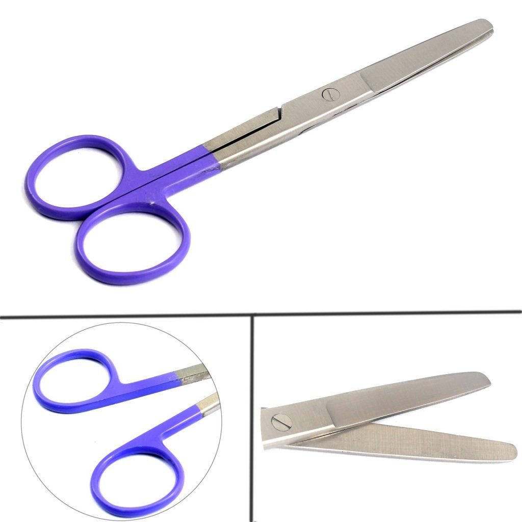 Dissecting Operating Scissors 5.5" Blunt/Blunt Straight Color Handle (Purple)