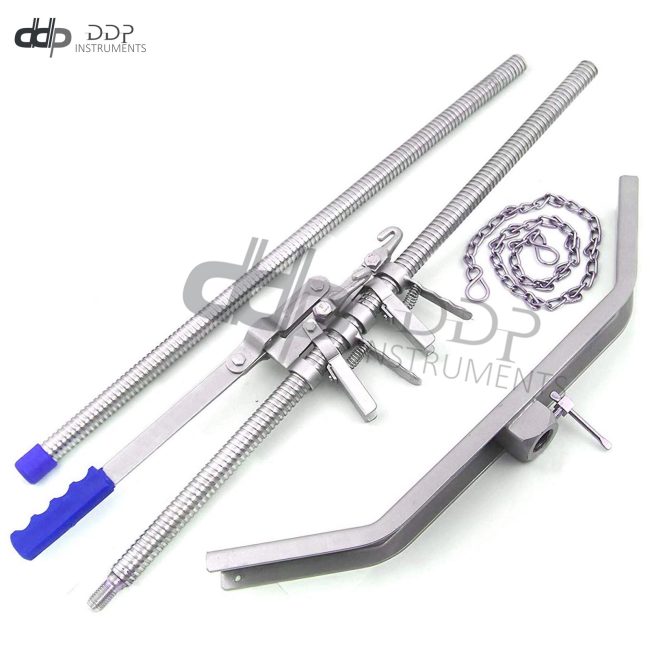 Double Ratchet Lever-Pull Action Calf Puller Vet Instrument with Blue Handle