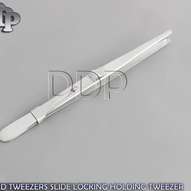 GEM & DIAMOND STONE TWEEZERS LOCKING JEWELRY TWEEZER SLIDE TIP-A+ QLTY