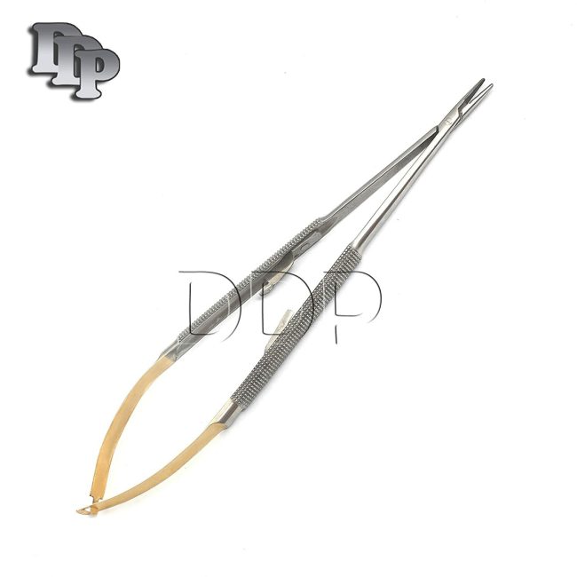 GERMAN Castroviejo Micro Needle Holder Str TC 6" Surgical Dental instrument