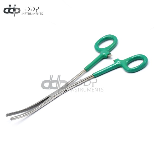 GERMAN STAINLESS STEEL ROCHESTER PEAN HEMOSTAT FORCEPS CURVED SERRATED TIP 10"