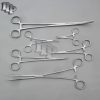 HEMOSTATS / LOCKING FORCEPS 6 Piece Set 3-1/2" - 12" Curved Stainless Steel NEW