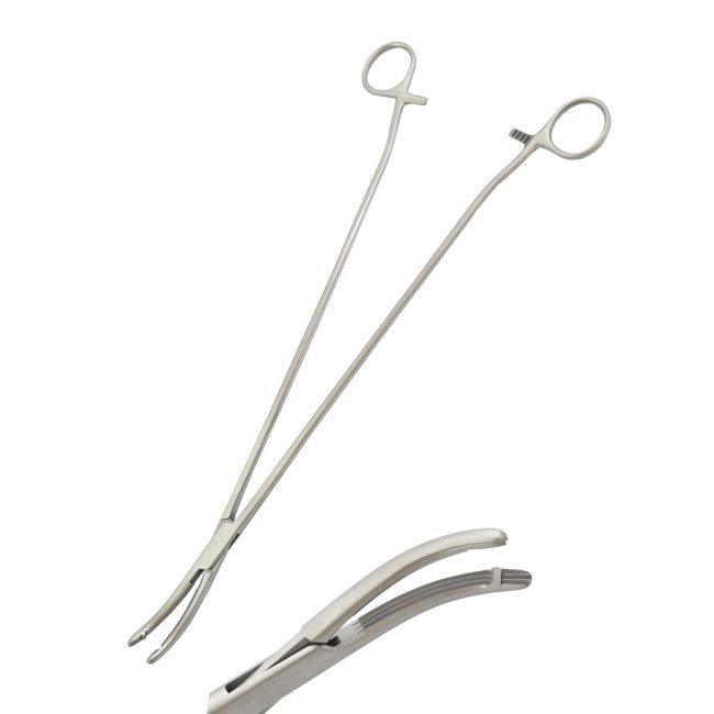 Heaney-Ballentine Hysterectomy Forceps 14" Curved Stainless Steel DS-2396