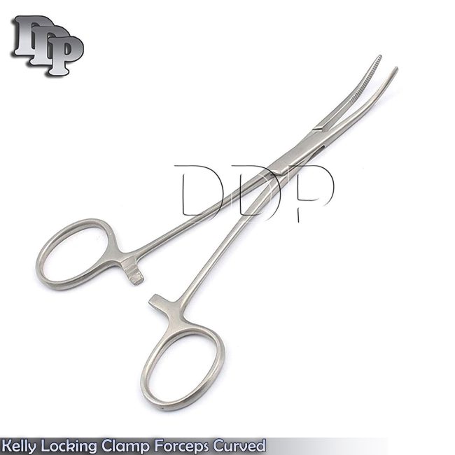 Hemostatic Hemostat Kelly Forceps 5.5'' Curved Stainless Steel Pliers