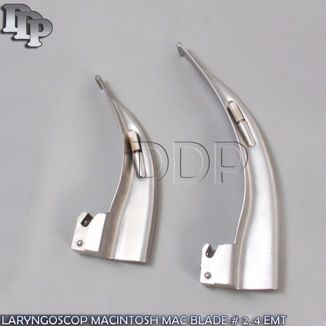 LARYNGOSCOP MACINTOSH MAC BLADE # 2, 4 EMT ANESTHESIA INTUBATION