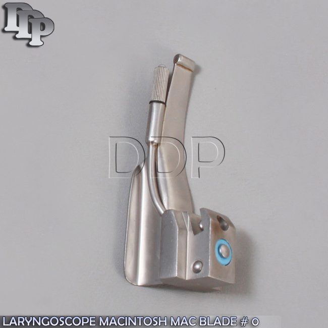 LARYNGOSCOPE MACINTOSH MAC BLADE # 0 ANESTHESIA EMT INTUBATION STAINLESS STEEL