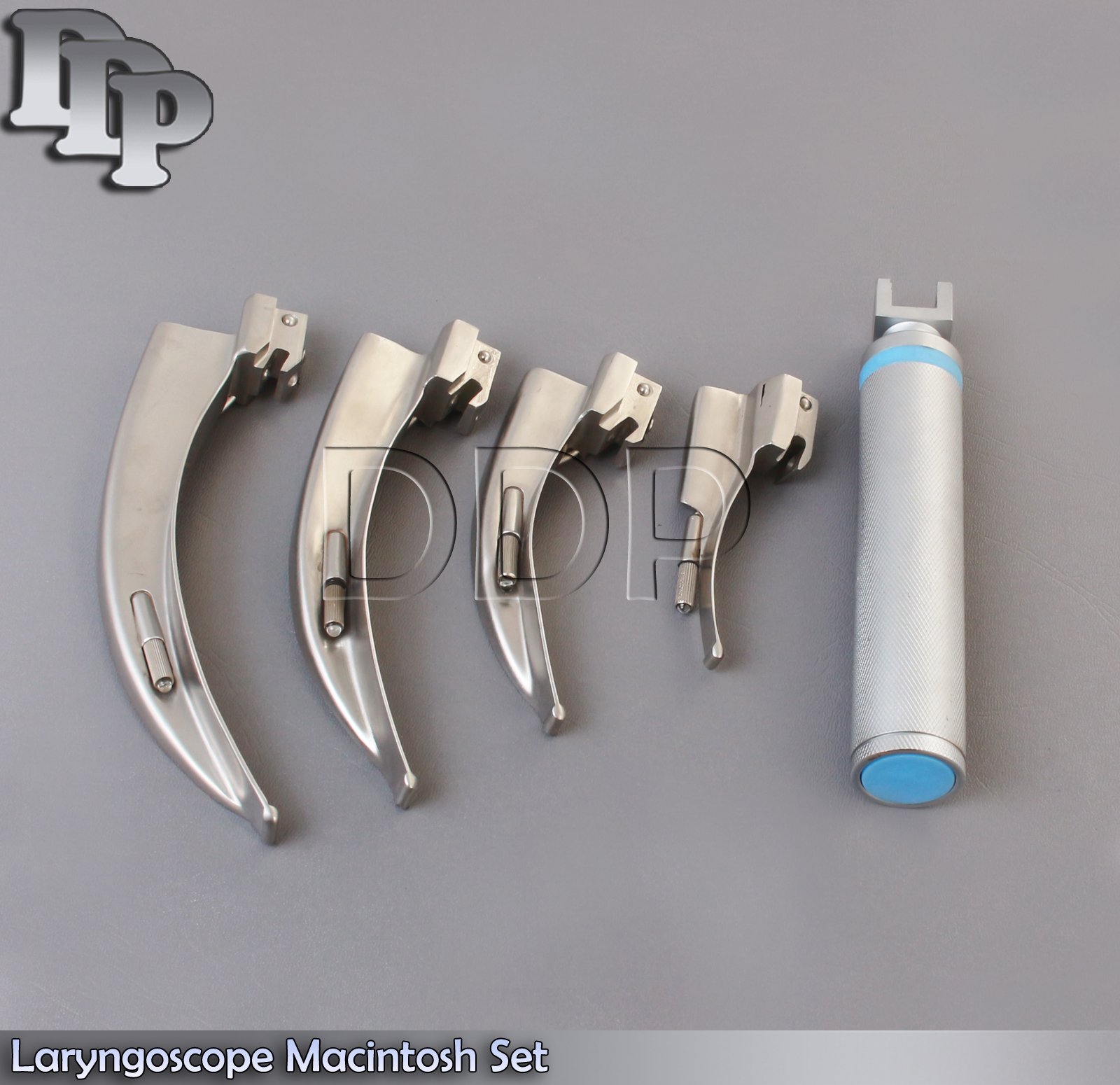 Laryngoscope Macintosh Set 1AA handle, 4 Macblades OR LS-3077