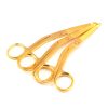 Lot Of 3 Pieces Knowles Bandage Scissors 5.5'' Angled Gold Surgical Instruments