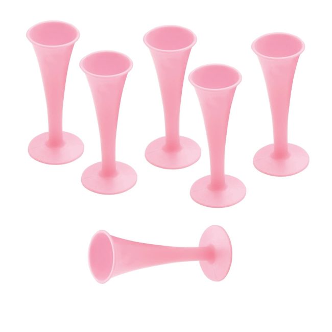 Lot Of 6 Pcs Pinard Fetal Stethoscope Pink Color Plastic Surgical Medical Inst
