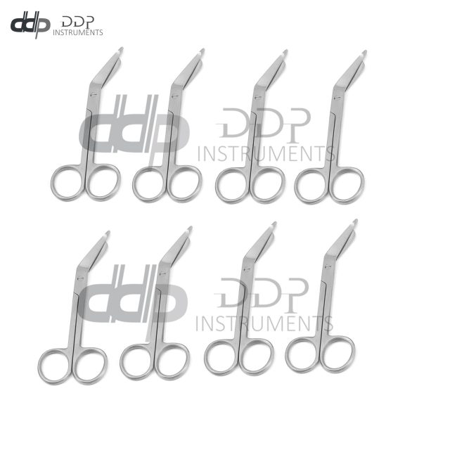 Lot Of 8 Pieces Lister Bandage Scissors 4.5" Surgical Dental Utility Scissors