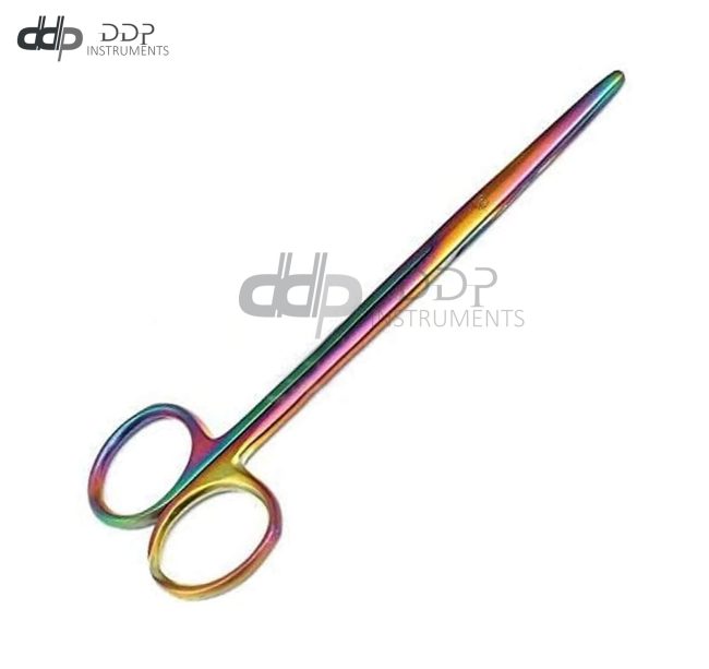 Metzenbaum Scissors 7" Straight Multi Titanium Color Surgical Dental Instruments