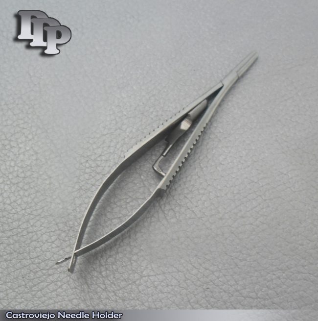 Micro Castroviejo Needle Holder 6" Straight With Lock Surgical Instruments