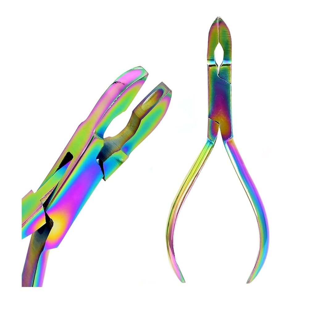 Multi Rainbow Color 5 1/2" Ring Closing Pliers Stainless Steel Body Piercing
