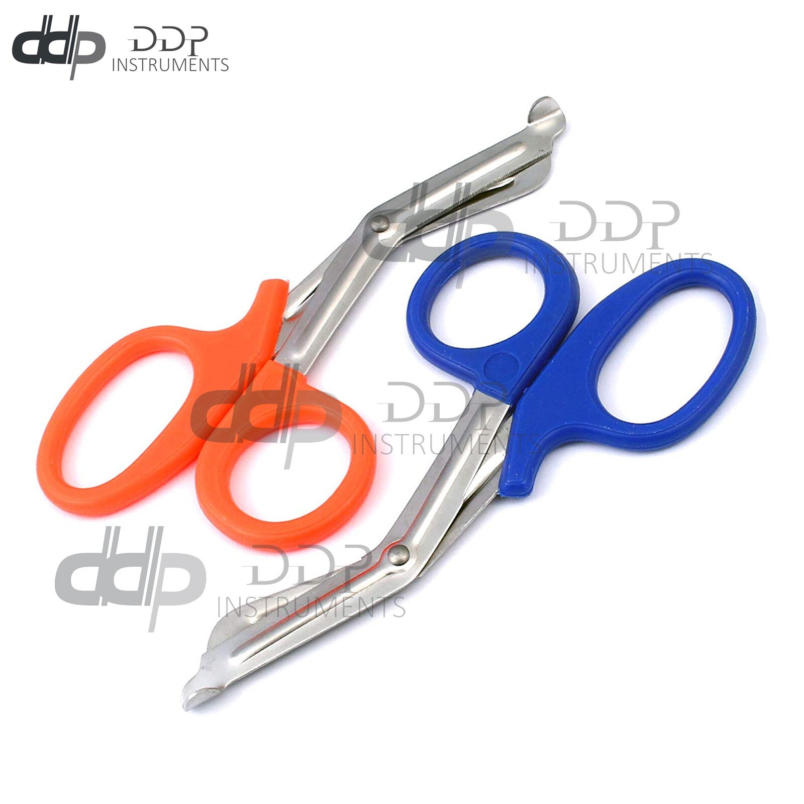 NEW 2 PARAMEDIC UTILITY BANDAGE TRAUMA EMT EMS SHEARS SCISSORS 5.5"-BLUE ORANGE