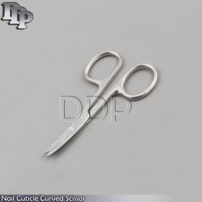 New Professional Nail Cuticle Curved Scissor Manicure Pedicure Steel Beauty Tool