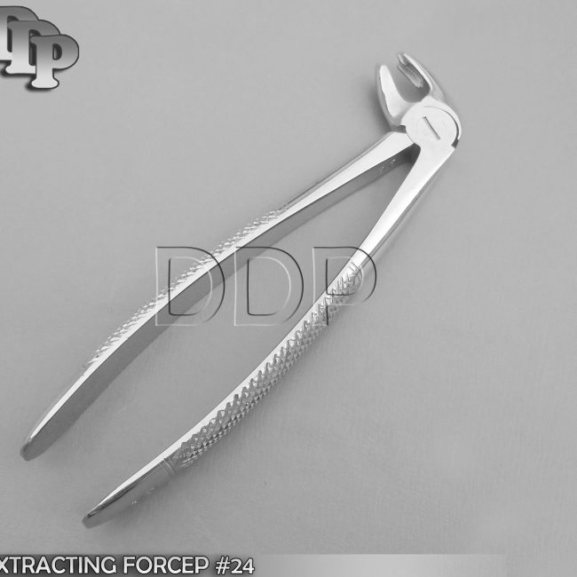 O.R GRADE ENGLISH PATTERN DENTAL EXTRACTING LOWER MOLAR FORCEP LEFT #24