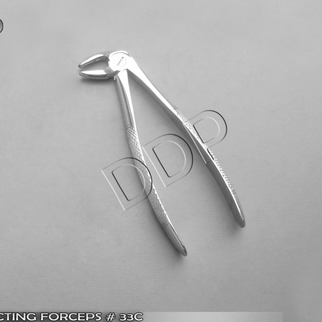 O.R GRADE ENGLISH PATTERN DENTAL SURGERY EXTRACTING FORCEPS FOR LOWER ROOTS #33C