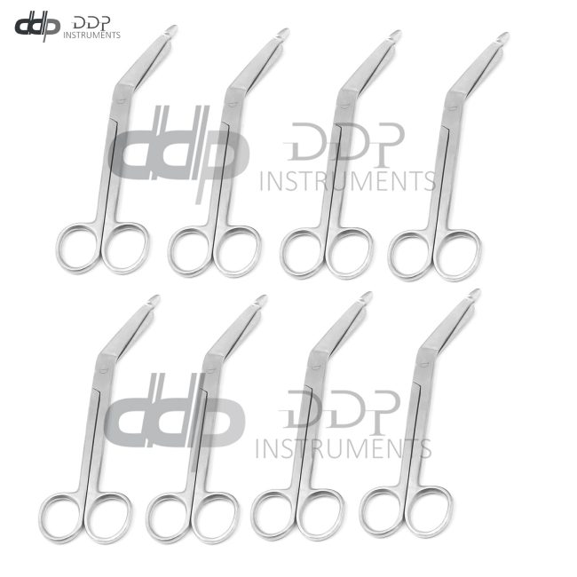 Pack Of 8 Pieces Lister Bandage Utility Scissors 5.5" Surgical Dental Instrument
