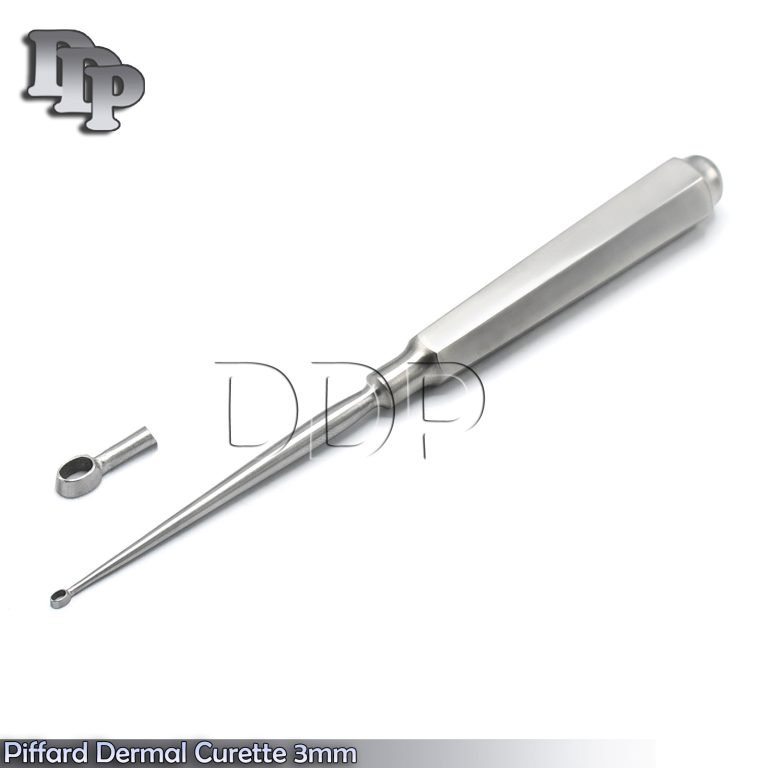 Piffard Dermal Curettes 3MM Oval Shape Cup 6 1/4" Surgical Instruments