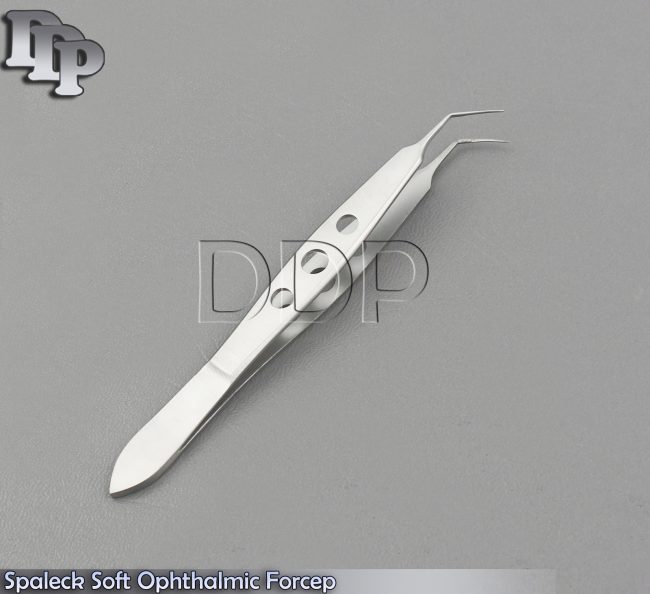 SPALECK SOFT IOL INSERTING OPHTHALMIC FORCEPS W/ DELICATE CONVEX JAWS