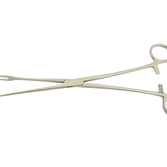 Schroeder Uterine Clamp Tenaculum Forceps 9.5'' 1x2 Prong Surgical Inst DS-2292