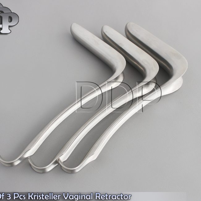 Set Of 3 Pcs Kristeller Vaginal Retractor S,M,L Veterinary Surgical Instruments